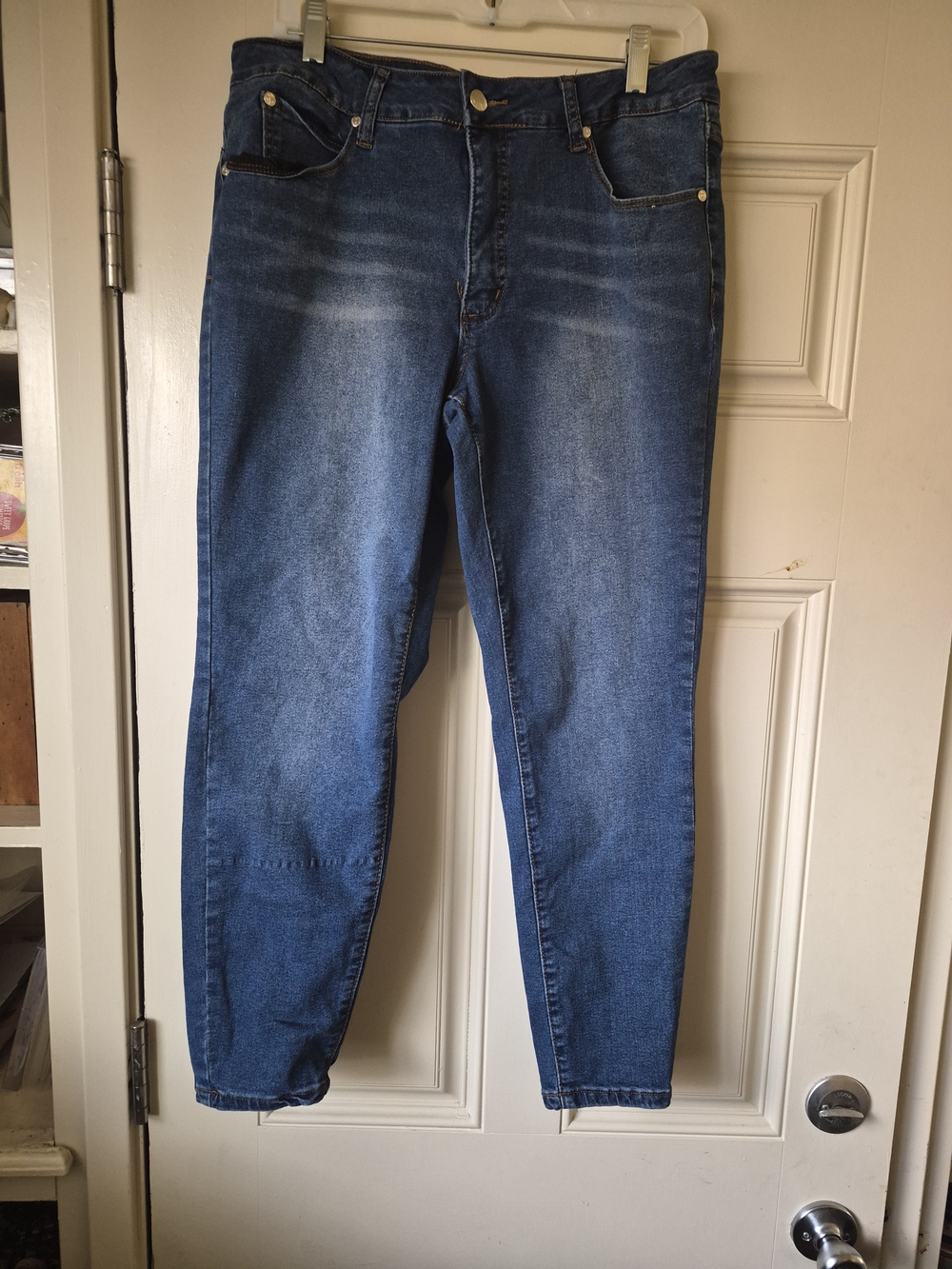 Tahari CHLOE SKINNY DENIM JEANS 14p